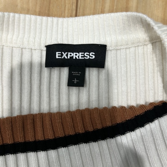 Fitted striped long sleeve top, never worn - Picture 2 of 2